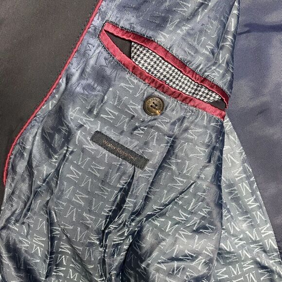 Magee 1886 Muckross Mac Raincoat Overcoat Navy Blue Mens Size 50/60R Retail $445 - Picture 7 of 11